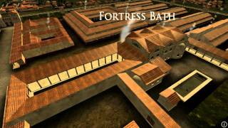 Animation of ancient Roman Fort in Caerleon Wales [upl. by Haropizt]