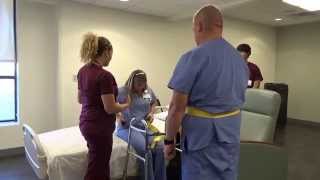 Physical Therapy Transfer Training  How To Transfer From Wheelchair To Bed [upl. by Broeder]