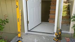 Jeld Wen Front Door Installation  Really crappy products and craftsmanship PART 1 [upl. by Piks707]