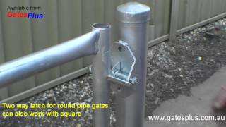 Gate Latch 2 way for round pipe and square [upl. by Akeenahs]