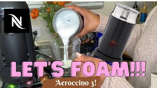 How To Foam Milk With Aeroccino 3 Make Coffee With Foam Tips amp Tricks  Easy Foamed Latte Recipe [upl. by Nuhsar]