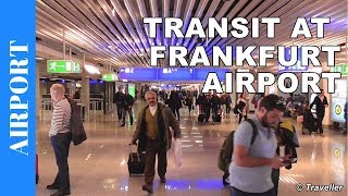 TRANSIT WALK AT FRANKFURT Airport FRA Terminal 1  Connection Flight Transfer Arriving amp Departing [upl. by Eladnyl]