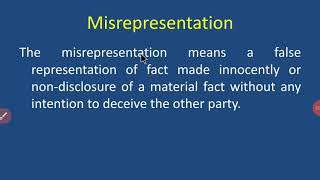 Misrepresentation [upl. by Morganne]