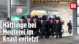 Gefängnismeuterei Polizei stürmt Knast in Thüringen  JVA Untermaßfeld [upl. by Nilesoy]